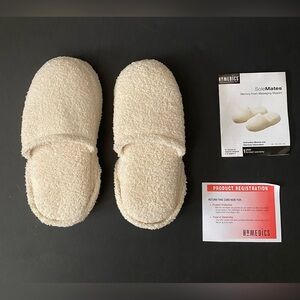 Homedics Massageing Slippers With Smart Form Battery Operated Size S/M( 9/10)